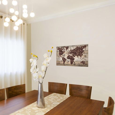 Wandbilder Wohnzimmer XXL Küche Kaffee Moderne Bilder Weltkarte